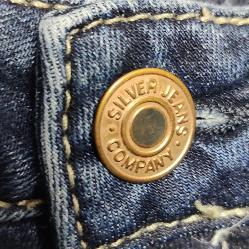 Silver Jeans Co Boyfriend Women’s Blue Denim Jeans W30 L29 Stretch Cotton - Picture 5 of 10